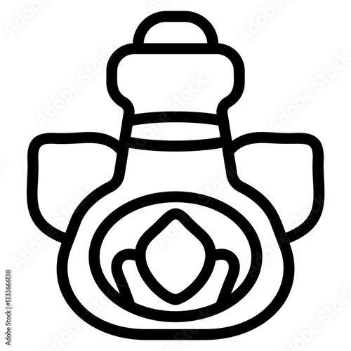 Essential Oil Line Icon