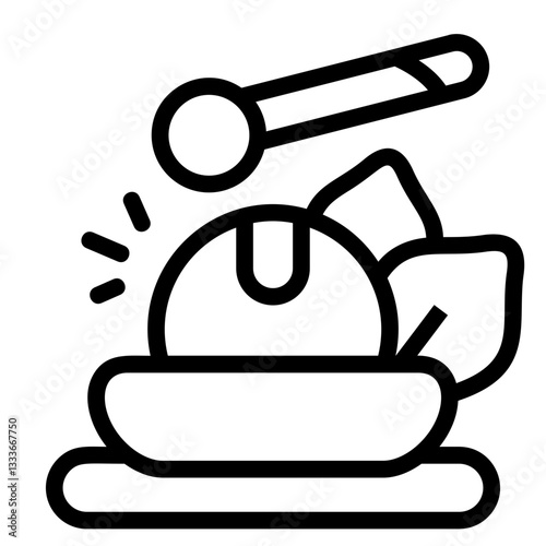 Meditation Beat Line Icon
