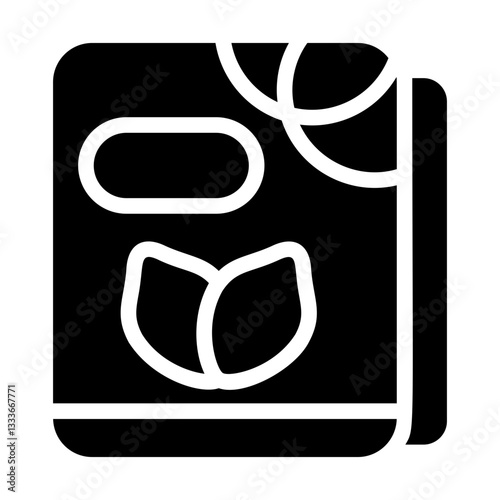 Meditation Book Solid Icon