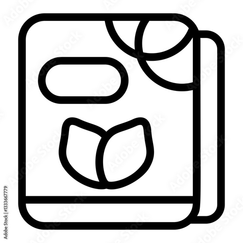 Meditation Book Line Icon