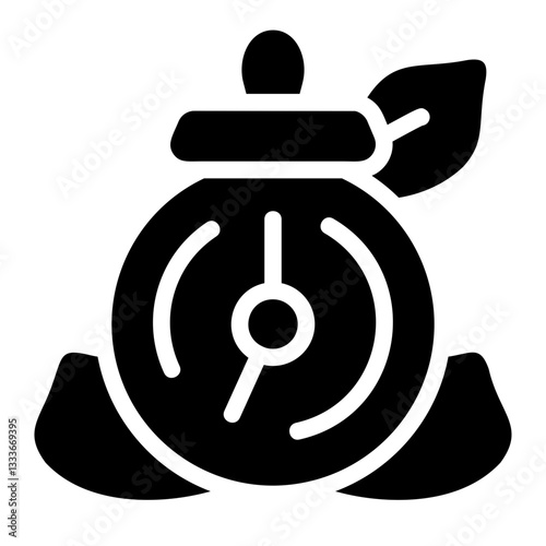 Time Meditation Solid Icon