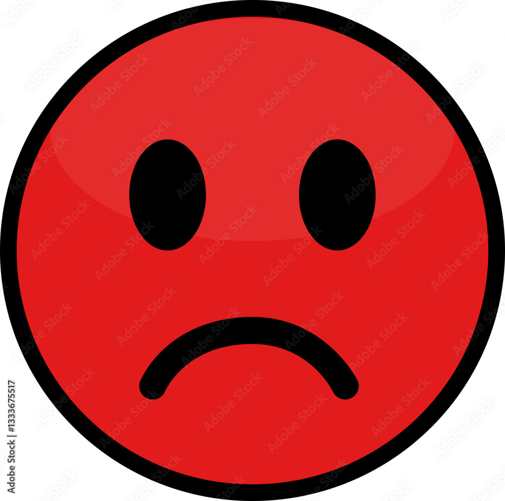 Fototapeta premium Sad Face Emoji