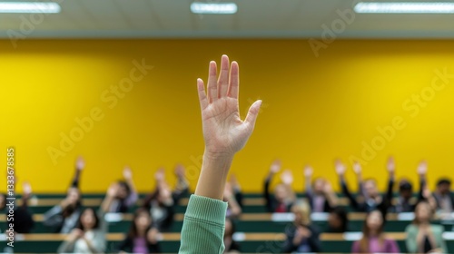 Hand Raised in Meeting  Audience Participation  Q A Session