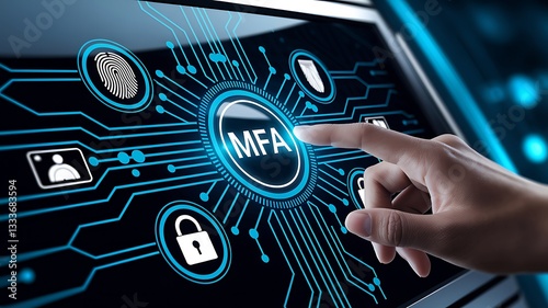 Multi-Factor Authentication (MFA) – Secure Digital Access & Cybersecurity, cybersecurity, secure login, online security, authentication methods, cyber protection, MFA login, digital security.