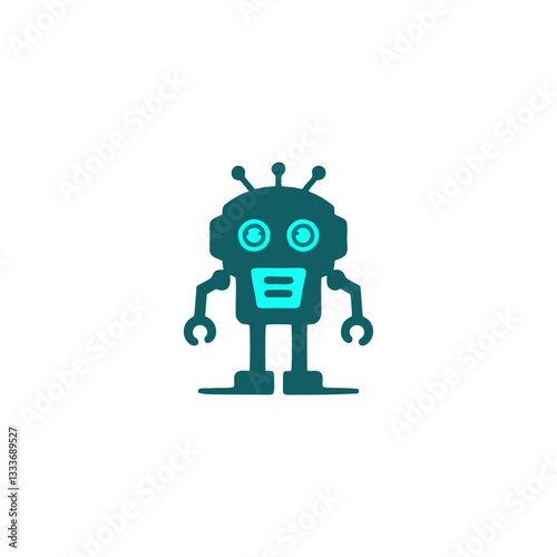 Flat Design Robot Illustrations - Digital Future and AI