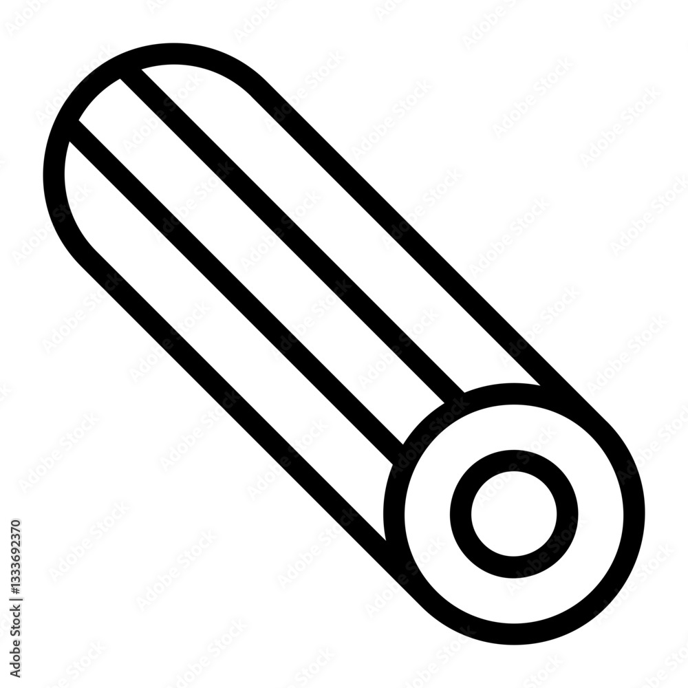Foam Roller Line Icon Foam Roller Line Icon