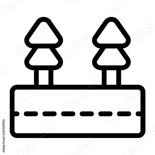 Local Street Line Icon