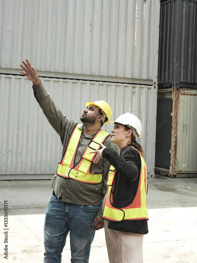 Pregnant woman, team or shipping container in a company revenue generating meeting, report or planning, personnel, human resources manager or recruiter who is pregnant