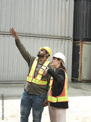 Pregnant woman, team or shipping container in a company revenue generating meeting, report or planning, personnel, human resources manager or recruiter who is pregnant