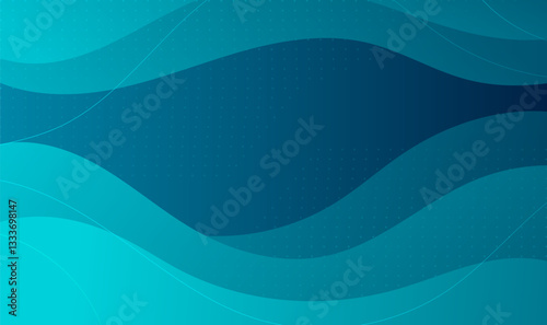 Abstract style horizontal illustrations green moire background