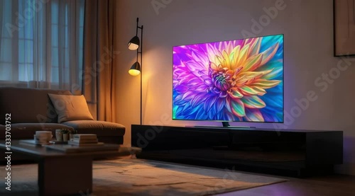 Family Room Transformed by Smart TV Entertainment Experience

, smooth repeating motion for background video animation