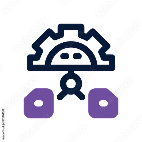 file management dual tone icon. Sleek and modern vector icon for websites, mobile apps, marketing materials, and corporate design. Fully scalable and ready to use.
