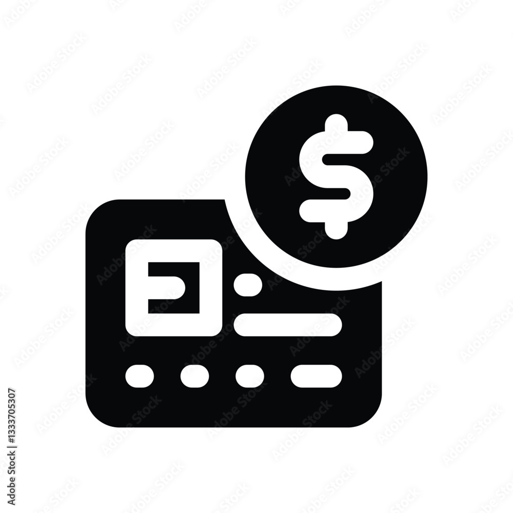 credit glyph icon. Strong and solid vector icon for websites, mobile interfaces, presentations, and visual branding. High quality and easy to edit. credit glyph icon. Strong and solid vector icon for websites, mobile interfaces, presentations, and visual branding. High quality and easy to edit.