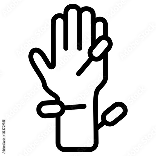 Acupuncture Line Icon