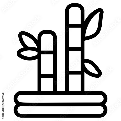 Bamboo Line Icon