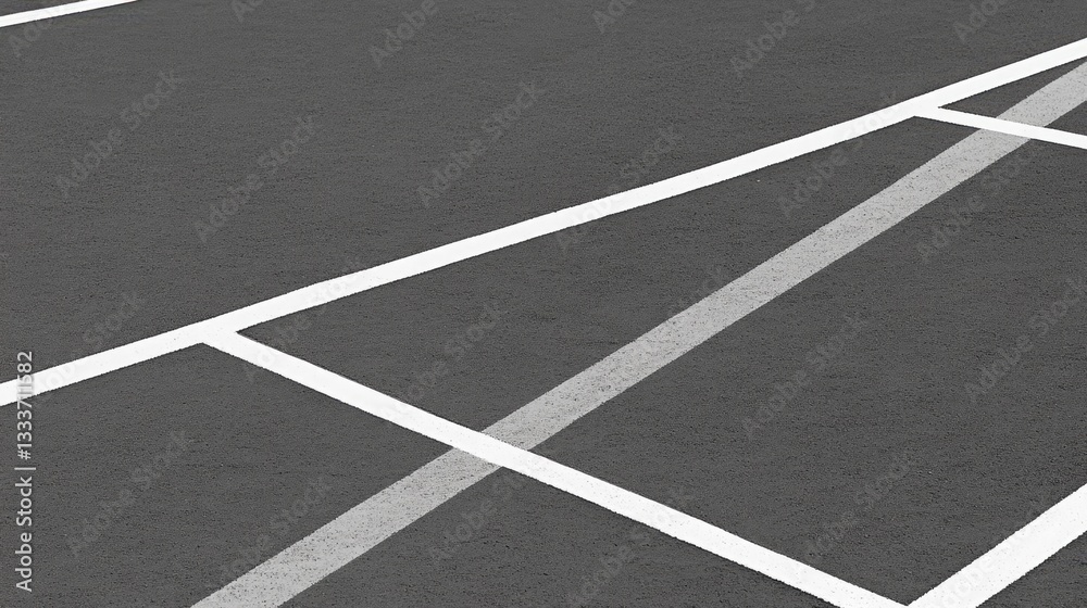 Fototapeta premium Empty parking lot, asphalt, lines