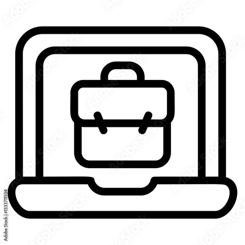 Online job vacancy Line Icon
