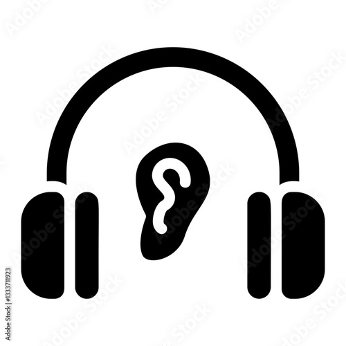 Relax music Solid Icon