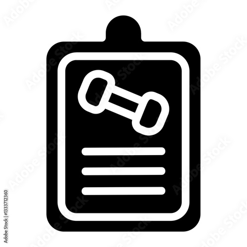 Sport training Solid Icon