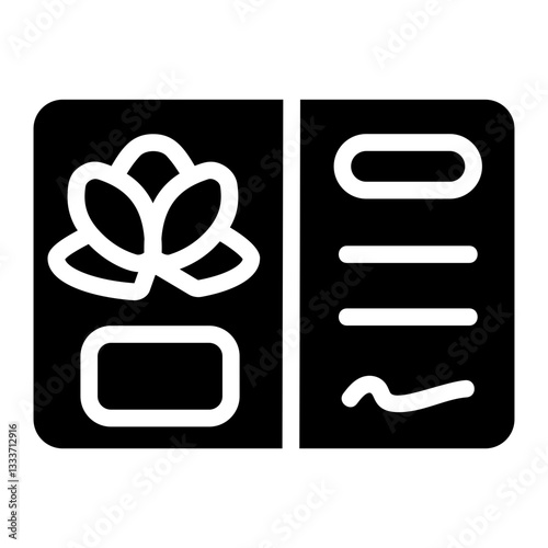 Therapy card Solid Icon