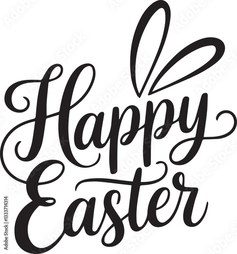 Happy Easter typography t-shirt design