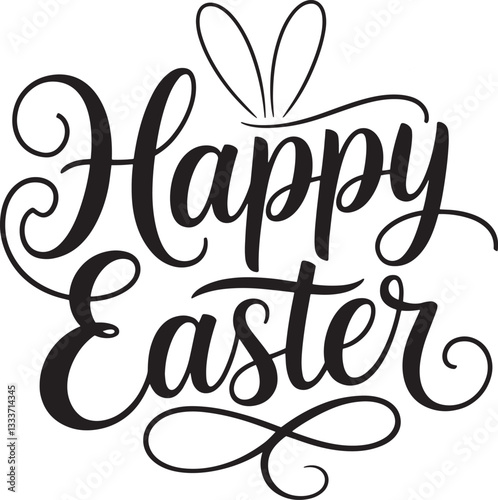 Happy Easter typography t-shirt design