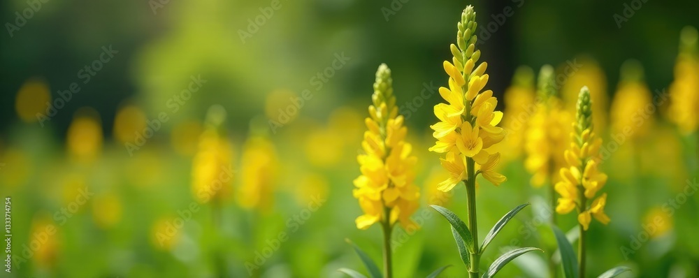 Yellow flowers bloom on salvia glutinosa stems, garden, nature, salvia Yellow flowers bloom on salvia glutinosa stems, garden, nature, salvia
