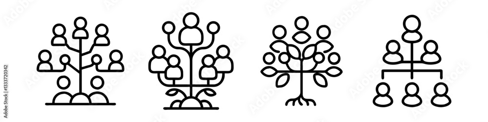 family tree roots icon, family tree roots line art - simple line art of family tree roots, perfect for family tree roots logos and icons family tree roots icon, family tree roots line art - simple line art of family tree roots, perfect for family tree roots logos and icons