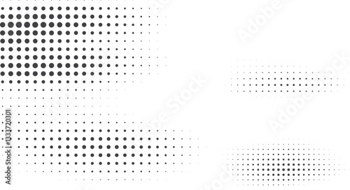 gradient halftone dots background. Pop art template in vector, texture. Vector illustration