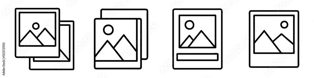 polaroid photo icon, polaroid photo line art - simple line art of polaroid photo, perfect for polaroid photo logos and icons polaroid photo icon, polaroid photo line art - simple line art of polaroid photo, perfect for polaroid photo logos and icons