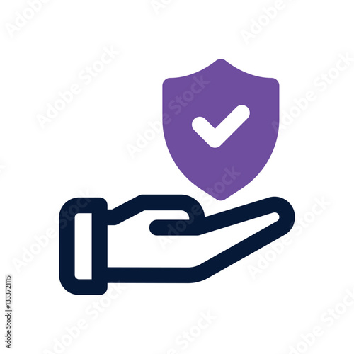 insurance dual tone icon. Sleek and modern vector icon for websites, mobile apps, marketing materials, and corporate design. Fully scalable and ready to use.