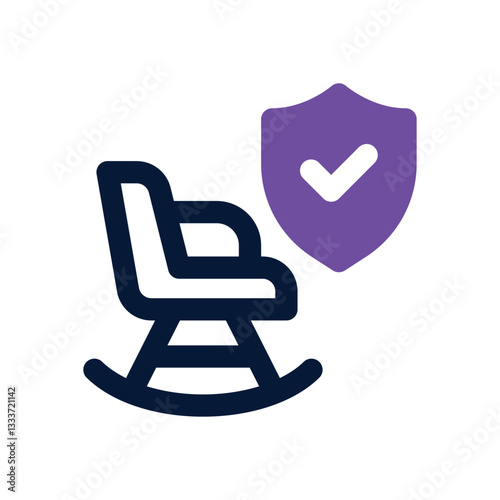 life insurance dual tone icon. Sleek and modern vector icon for websites, mobile apps, marketing materials, and corporate design. Fully scalable and ready to use.