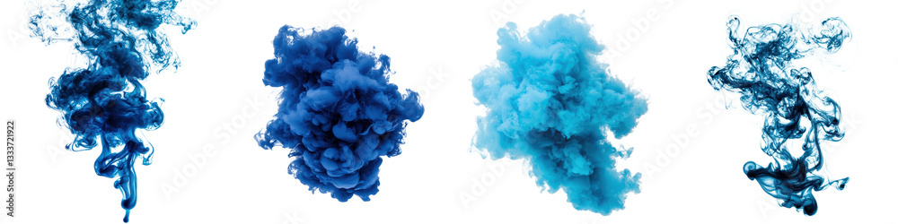 A dynamic and visually striking image depicting an explosion of vibrant swirling clouds of blue and teal paint or ink creating a captivating abstract composition A dynamic and visually striking image depicting an explosion of vibrant swirling clouds of blue and teal paint or ink creating a captivating abstract composition