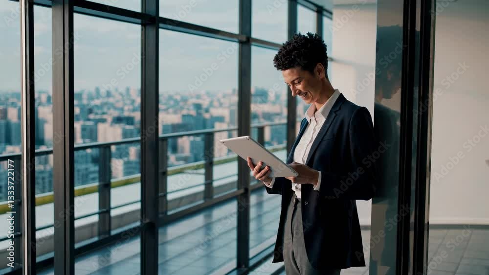 The Business Professional with Tablet The Business Professional with Tablet