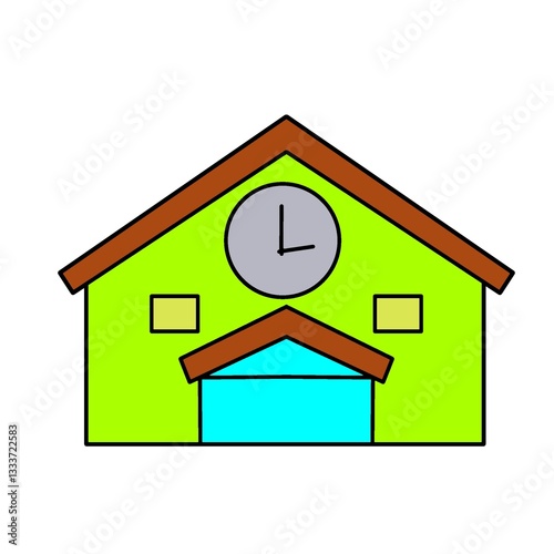 house icon on a blue background