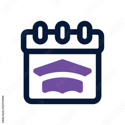 calendar dual tone icon. Sleek and modern vector icon for websites, mobile apps, marketing materials, and corporate design. Fully scalable and ready to use.