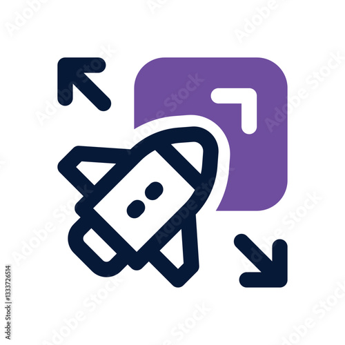 scalable dual tone icon. Sleek and modern vector icon for websites, mobile apps, marketing materials, and corporate design. Fully scalable and ready to use.