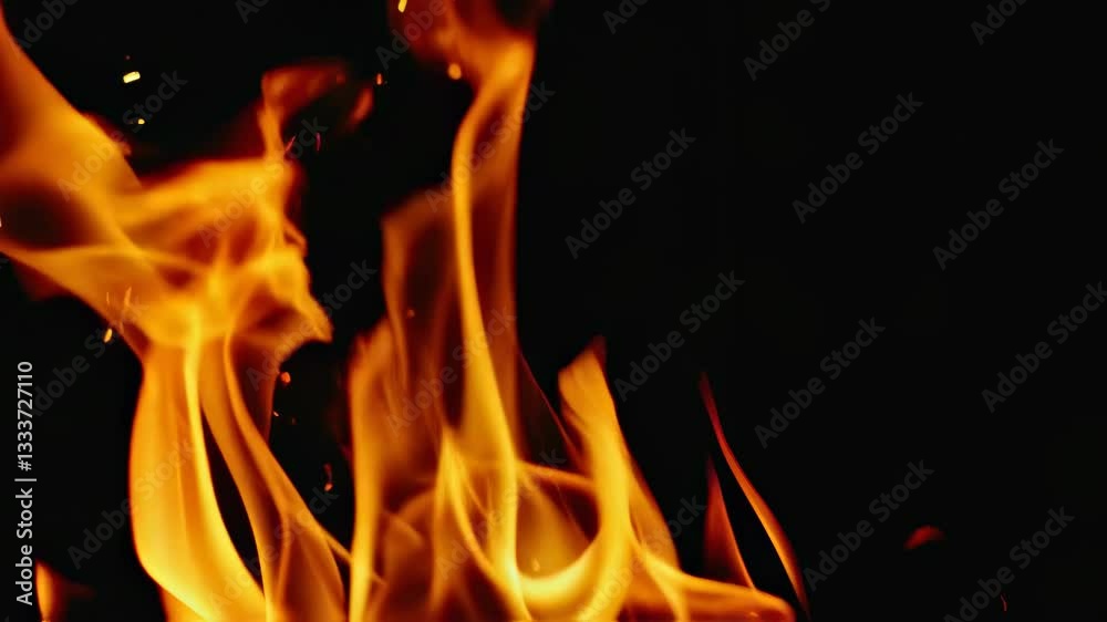 Realistic Flames Dancing in Slow Motion Realistic Flames Dancing in Slow Motion