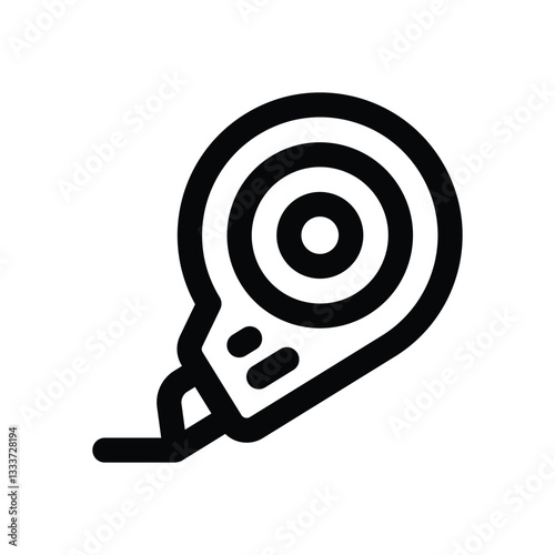 correction tape line icon. Clean and minimalist vector icon for websites, mobile apps, presentations, and logos. Fully scalable and customizable for any project.