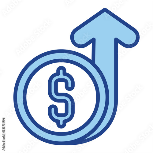 Profits Icon Single Vector Collection 