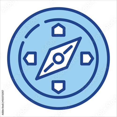 Compass Icon Single Vector Collection 