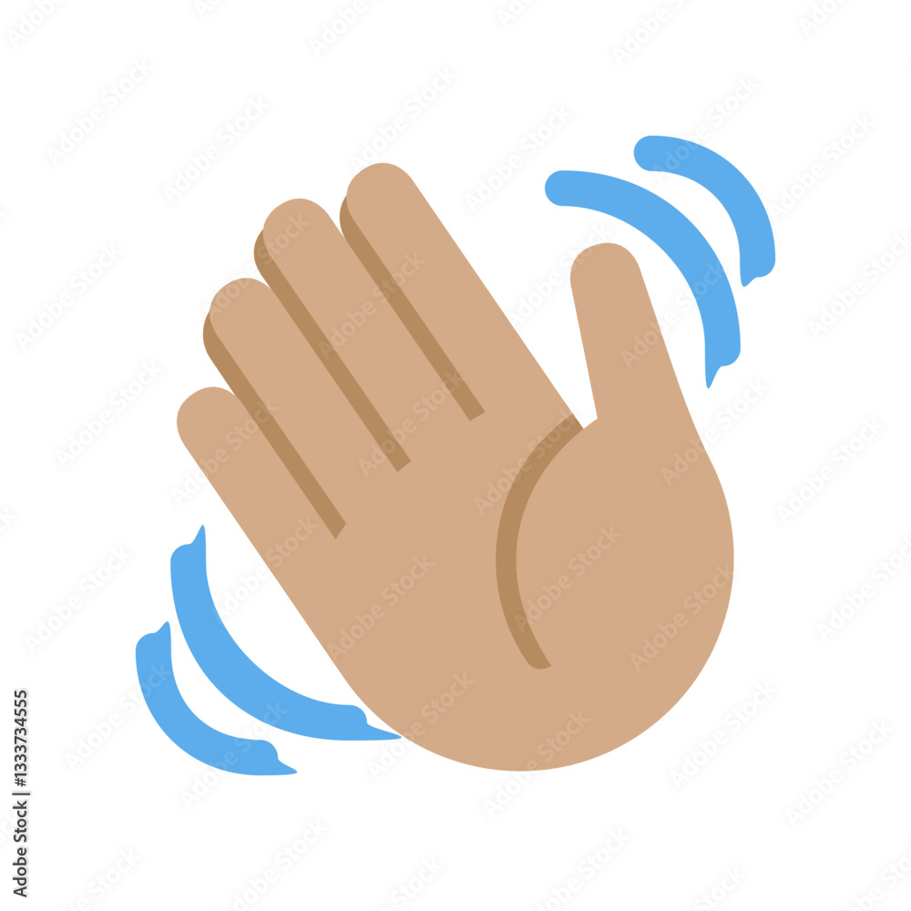 Obraz premium Waving Hand