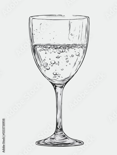empty wine glass