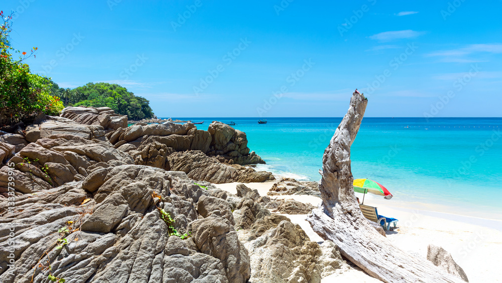 Freedom Beach Thailand, White Sand and Turquoise Sea