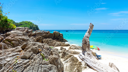 Obraz na płótnie Freedom Beach Thailand, White Sand and Turquoise Sea w salonie