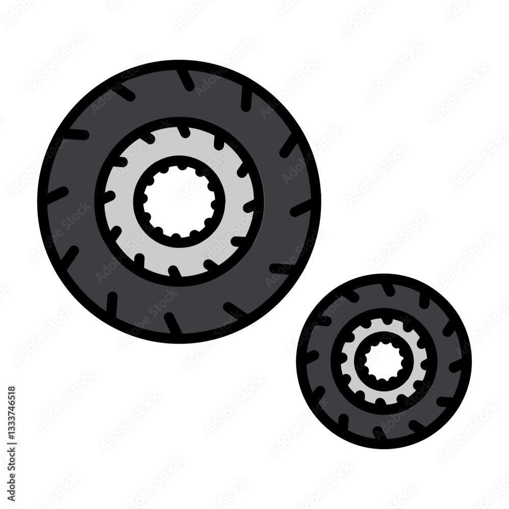 Car Tires Icon Car Tires Icon