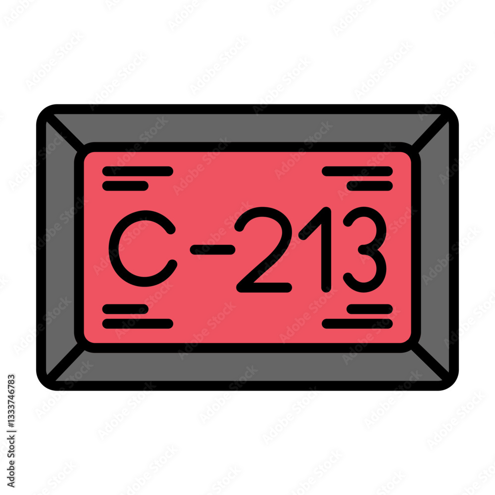 Num Plate Icon Num Plate Icon