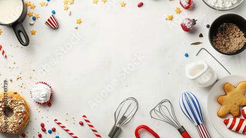 Labor Day Food Background: A Gastronomic Celebration Canvas on Labor Day