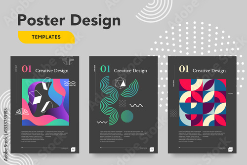 Modern Geometric Abstract Poster Design