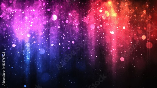 Colorful light bokeh background, abstract design, website banner